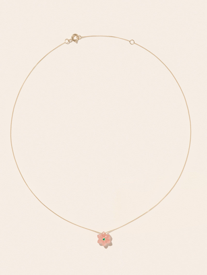 Ida Necklace Strawberry Quartz