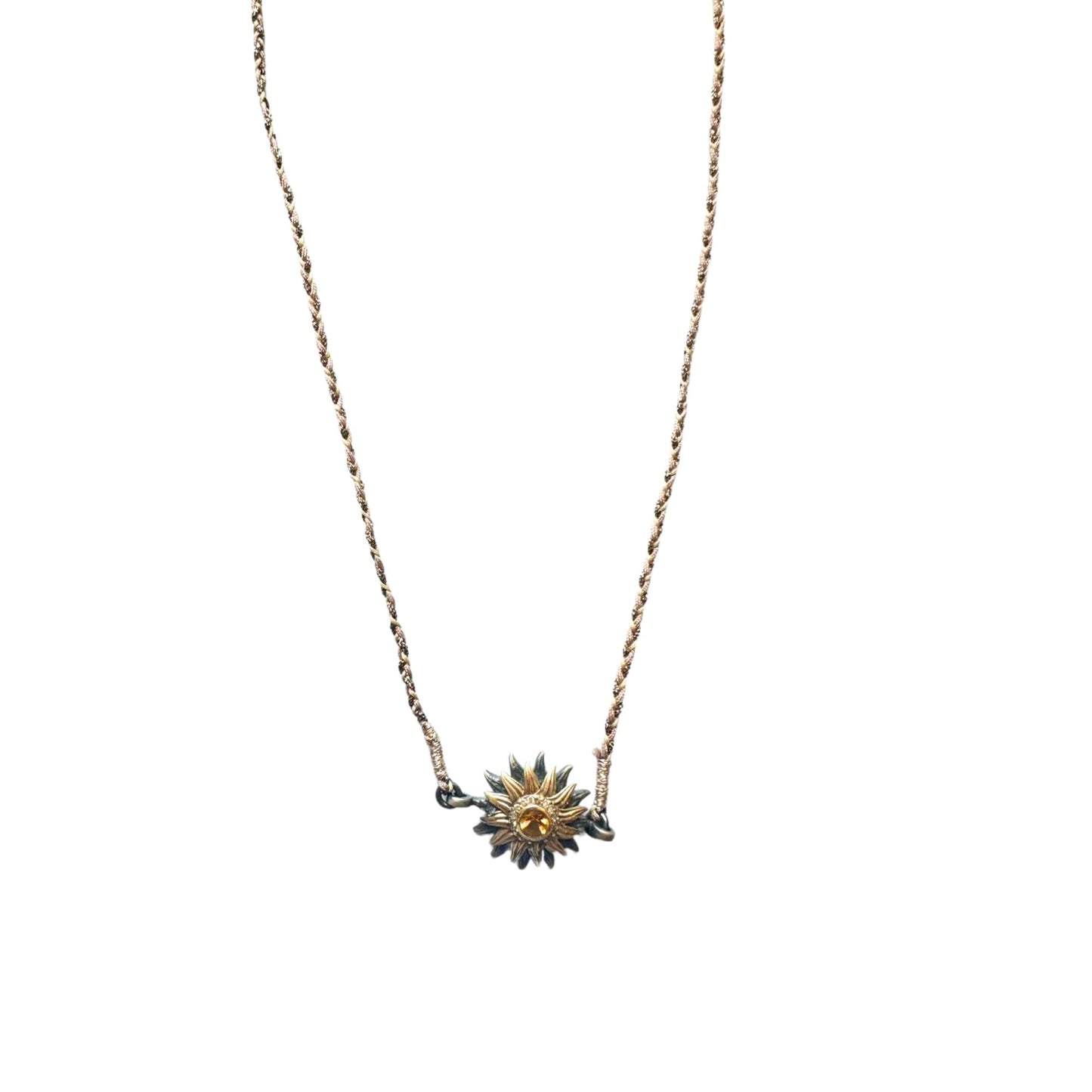 Sun Link Necklace Amethyst