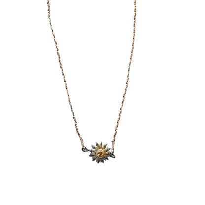 Sun Link Necklace Amethyst
