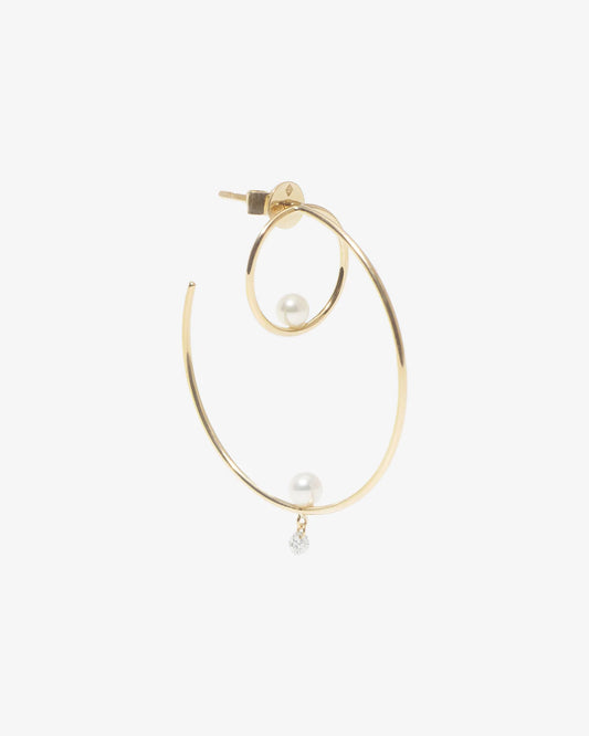 Aphrodite Creole Single Earring