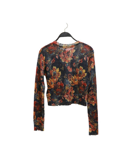 Baby Crewneck Sweater Red Floral