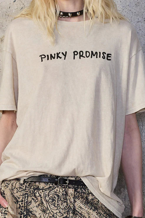 Pinky Promise Boy T Khaki