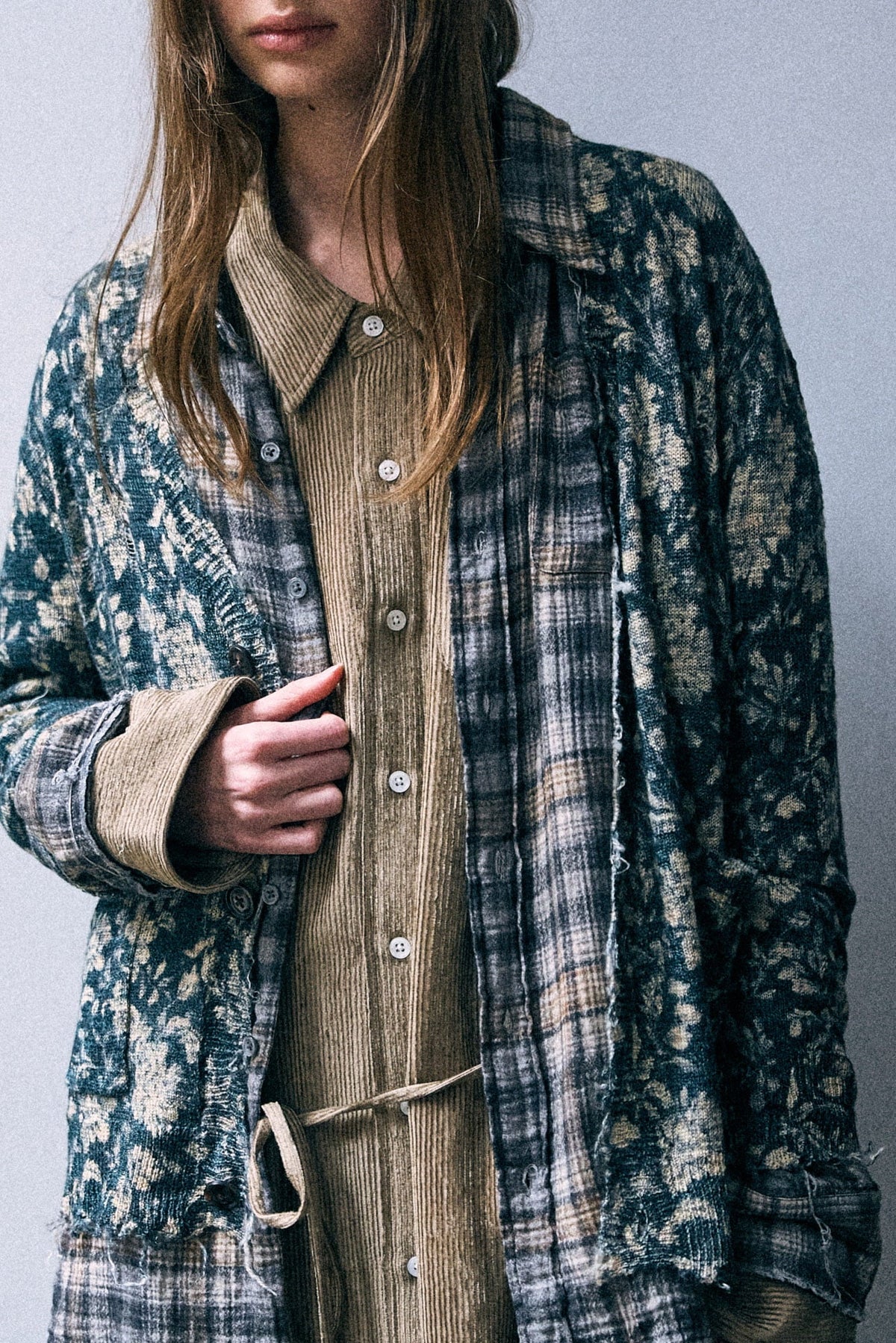 Printed Boy Cardigan Blue Floral