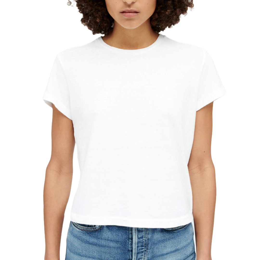 50s Boxy Tee Optic White