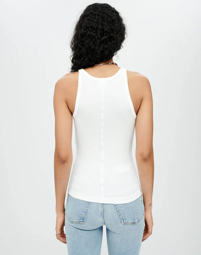 Ribbed Tank Optic White