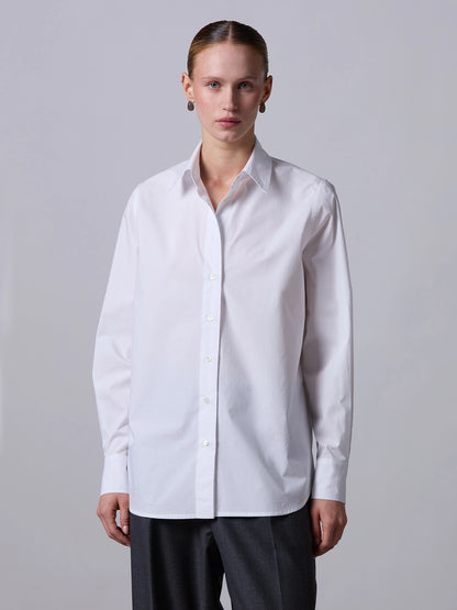 Cotton Poplin Shirt White