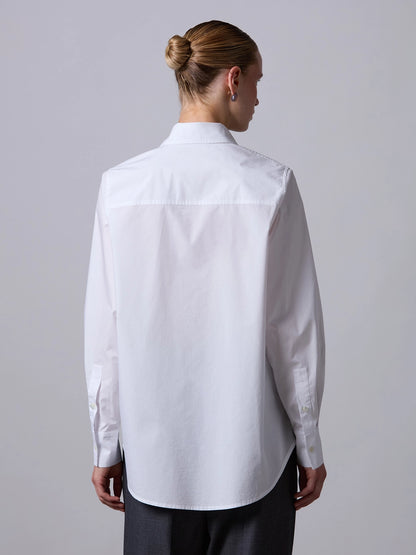 Cotton Poplin Shirt White