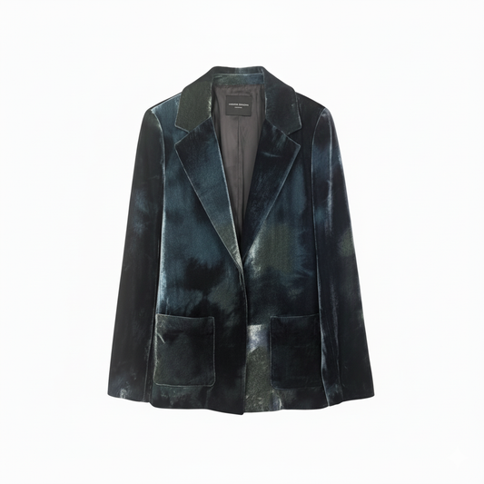 Velvet Blazer Blue