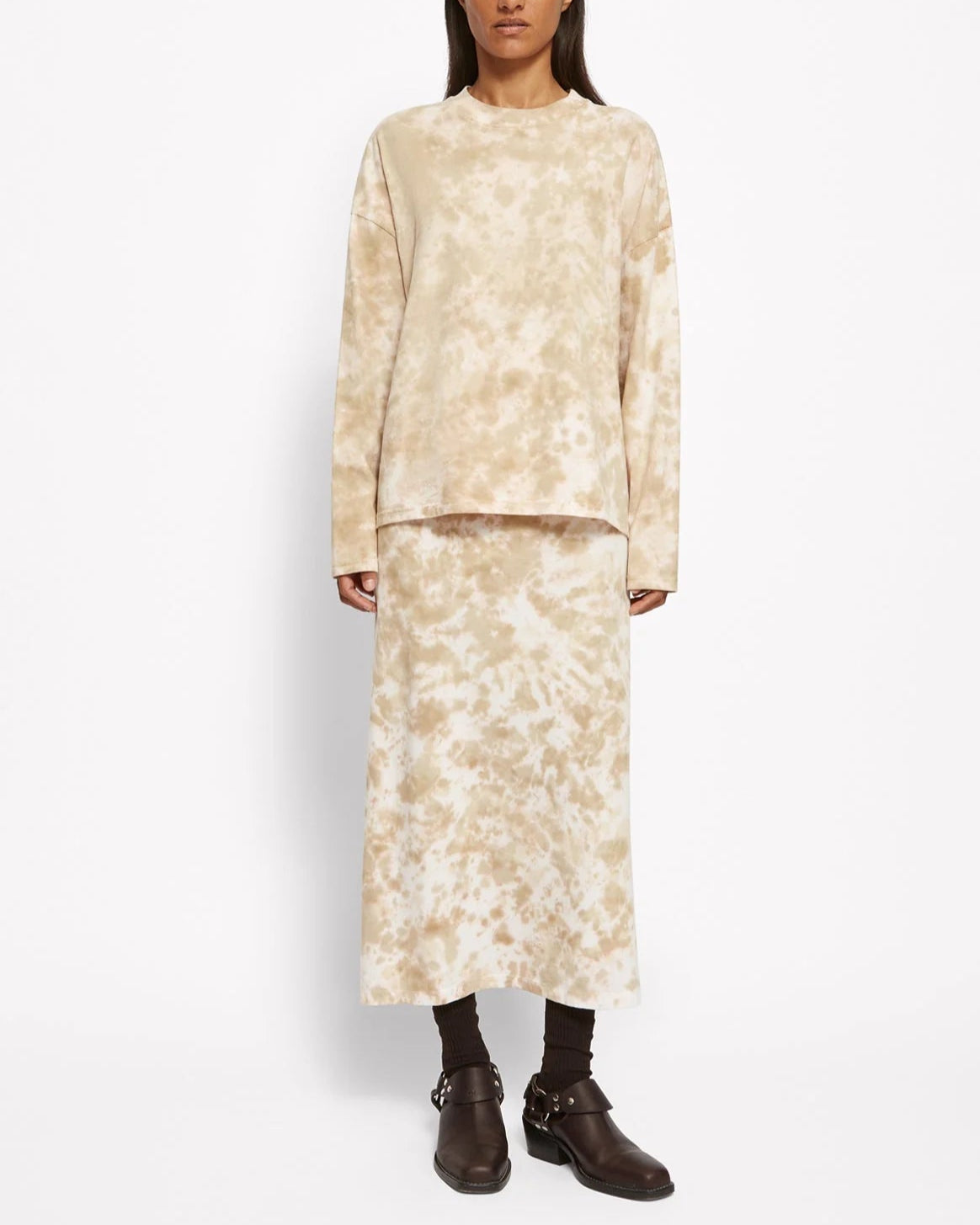 Bart Longsleeve T-Shirt Beige