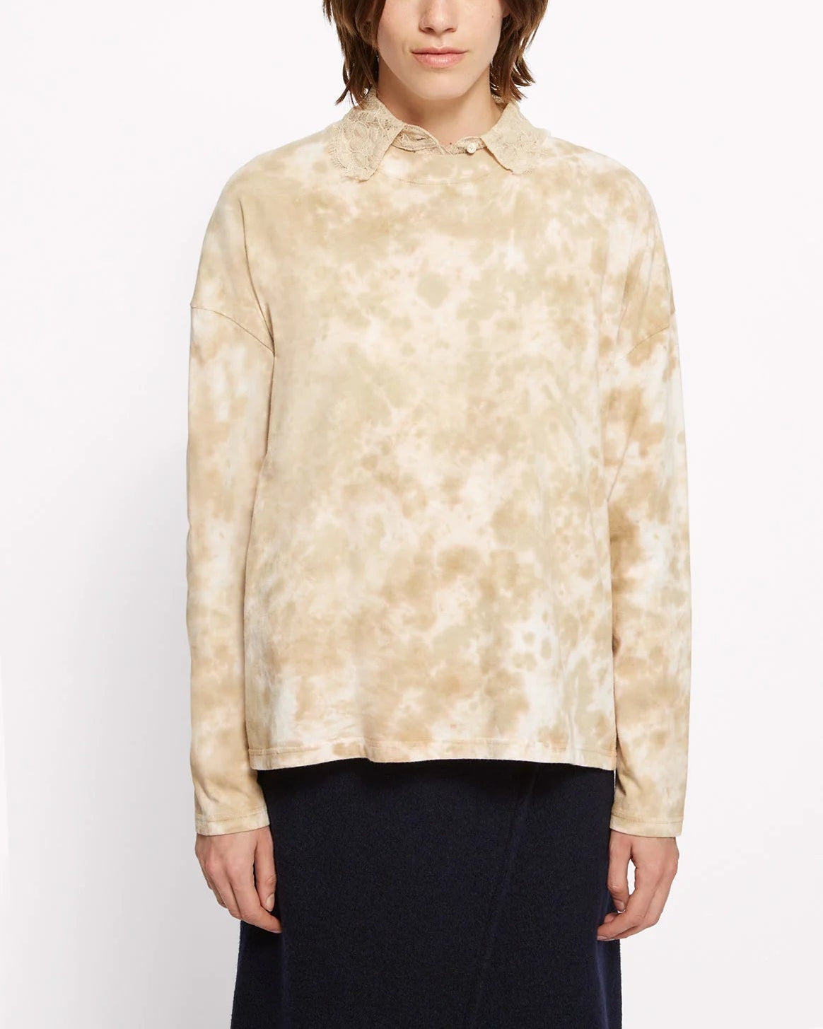 Bart Longsleeve T-Shirt Beige