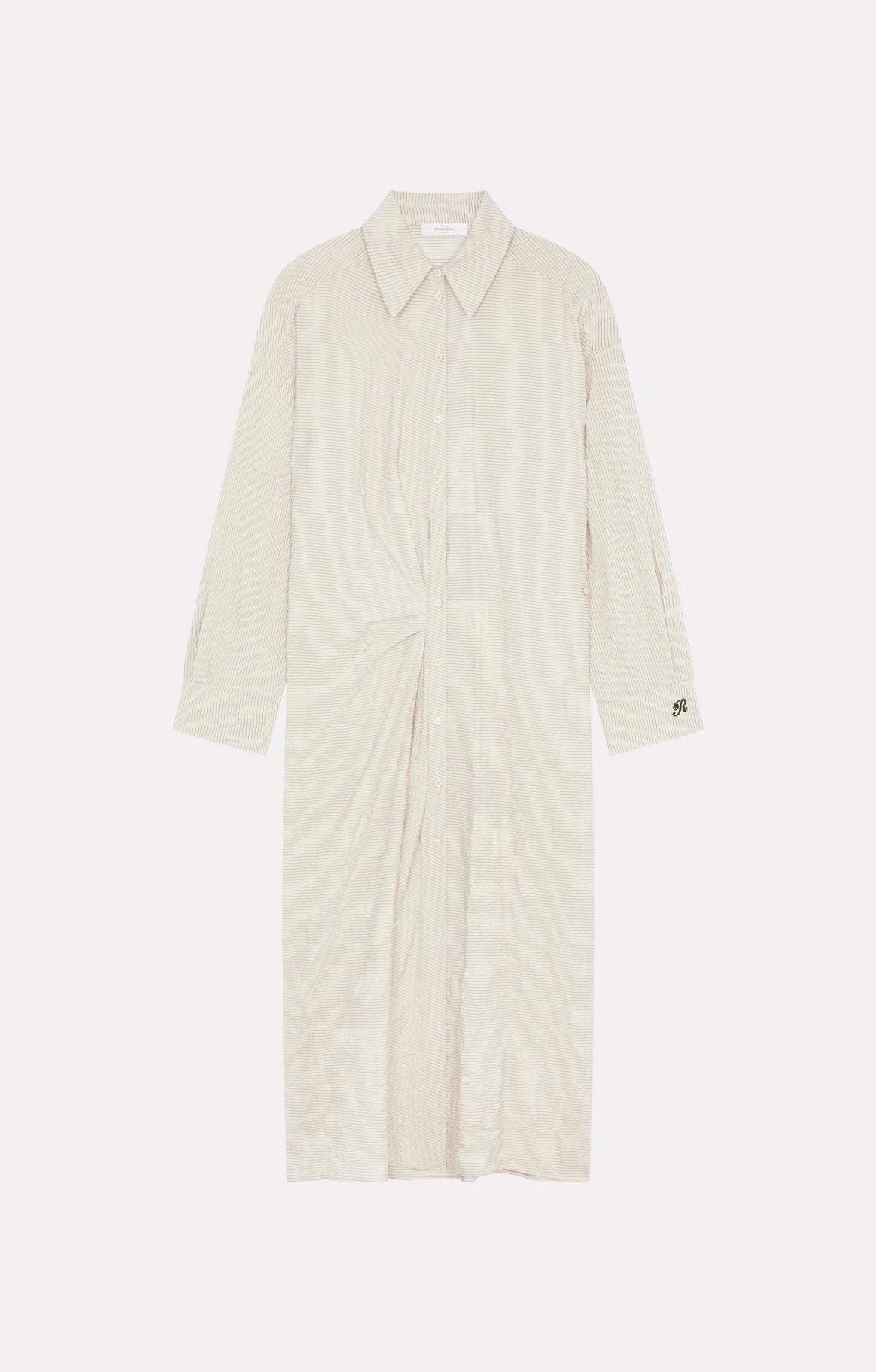 Jilly Geometric Stripe Dress White