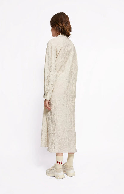 Jilly Geometric Stripe Dress White
