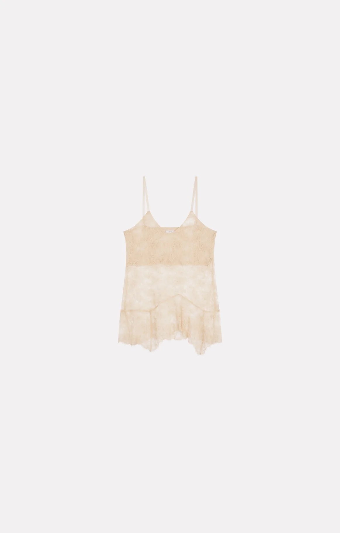 Latte Chantilly Lace Top White
