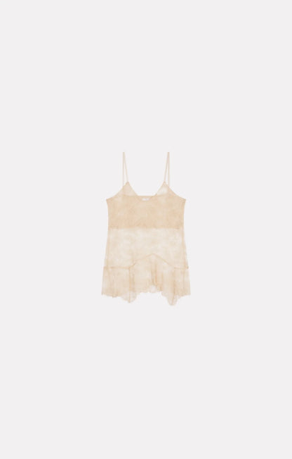Latte Chantilly Lace Top White