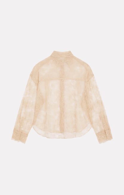 Reese Lace Shirt White