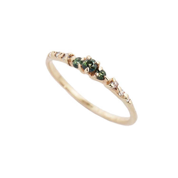 Cyndra Green Sapphire Ring