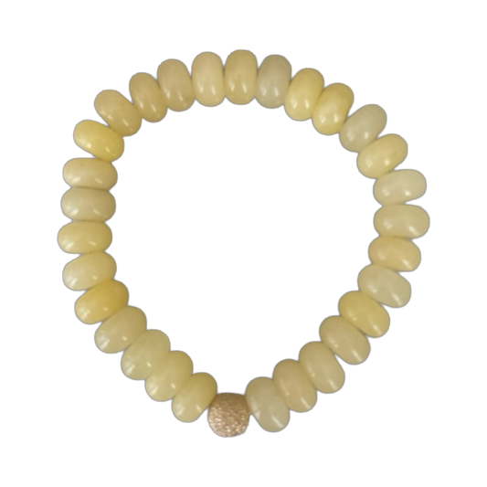 Yellow Pastel Mono Bracelet