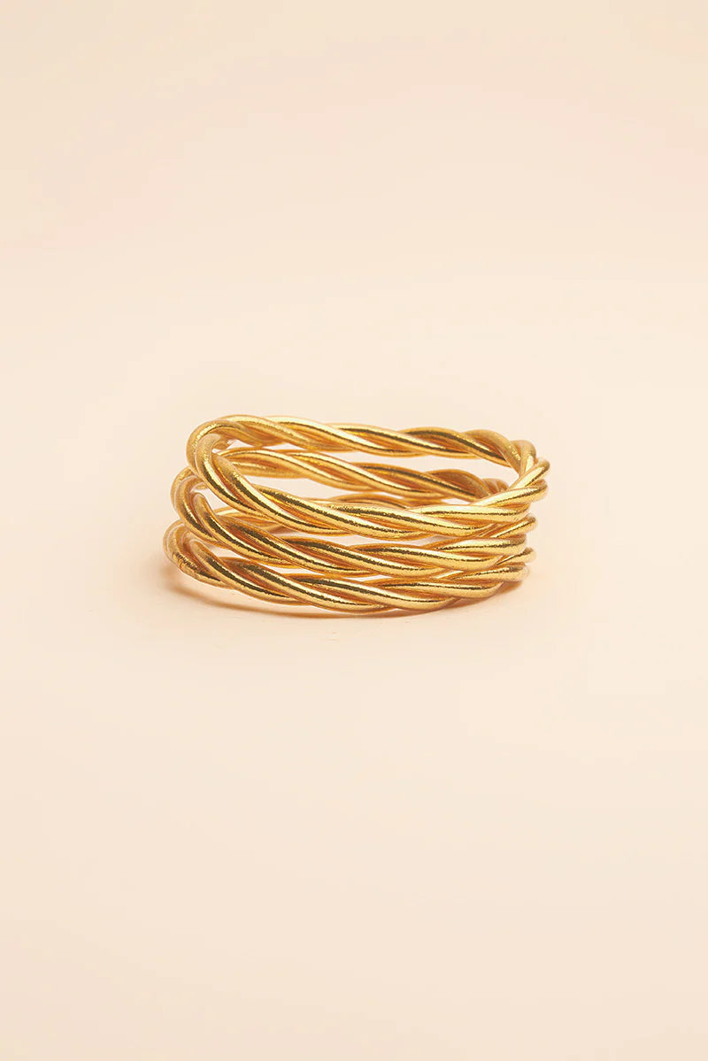 Gold Kumali Twist Bracelet