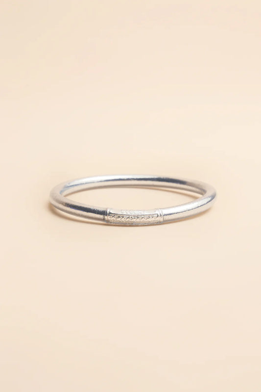Kumali Mantra Silver Bracelet