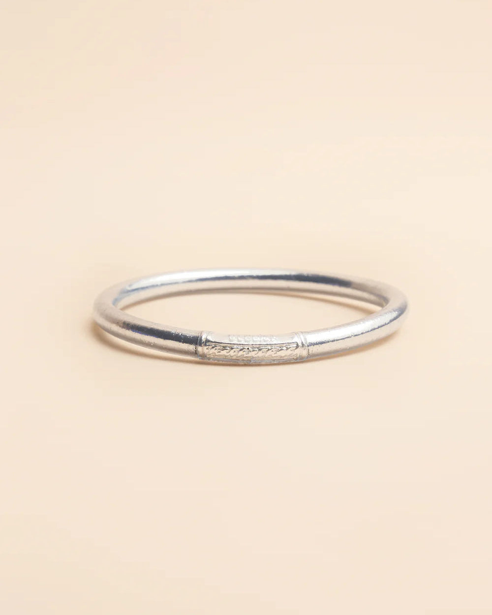 Silver Kumali Mantra Thick Bracelet