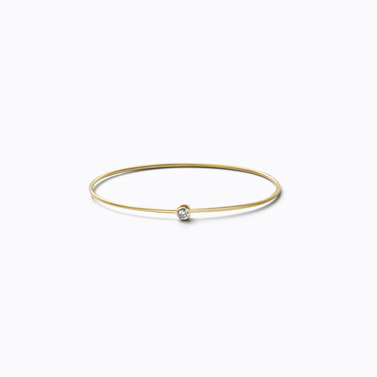 Single Stone Hoop Bracelet