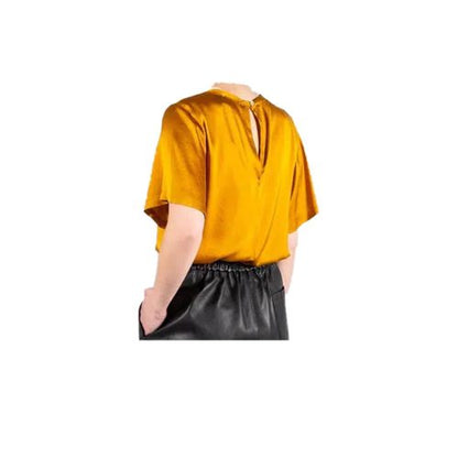 Mustard Short Sleeves Top