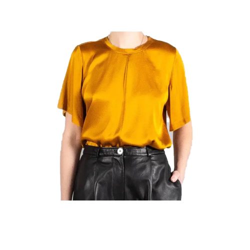 Mustard Short Sleeves Top