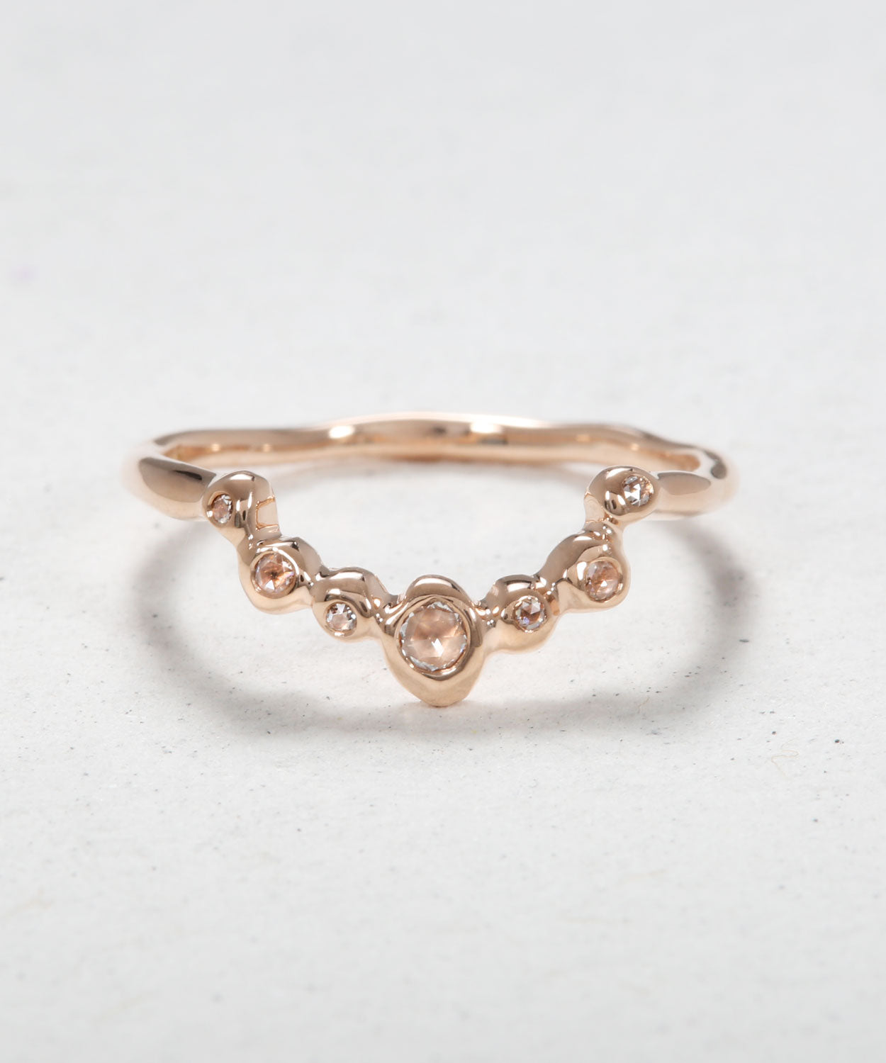 Diamond Eye Stacking Band Ring