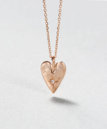 Little Heart Plate Necklace