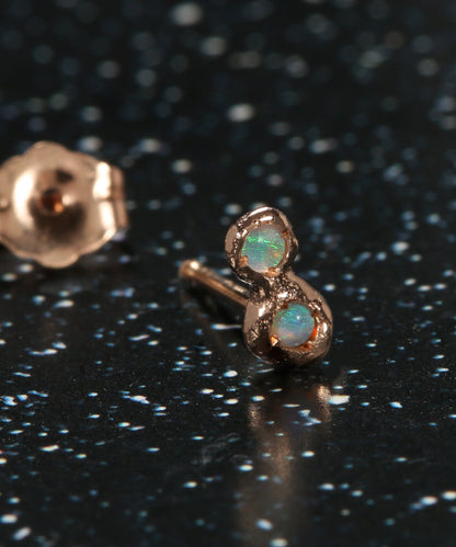 Tiny Opal Double Constellation Stud