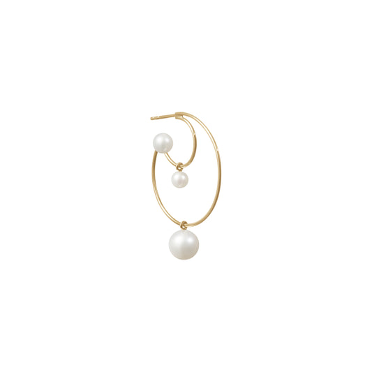 Bain Perle Single Hoop Earring