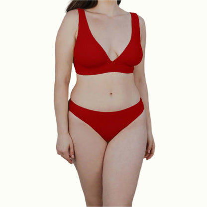 Aqua Onesize Bikini Cherry