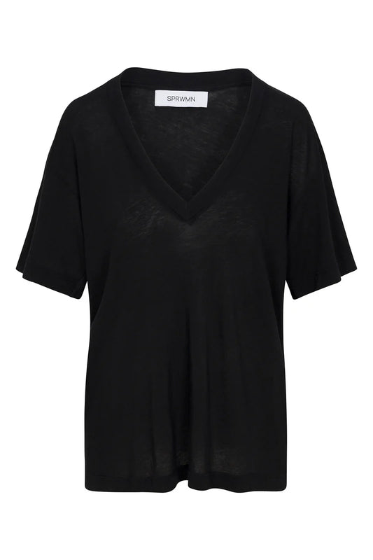 V-Neck Tee Black