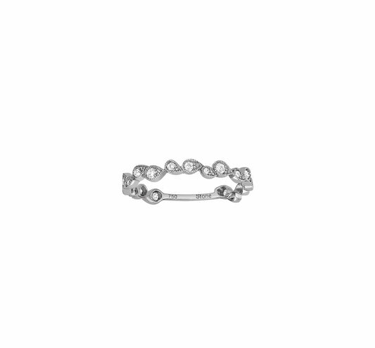 Whisper Black Gold and Diamond Ring