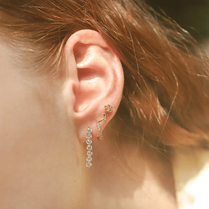 Linear Tennis Earring