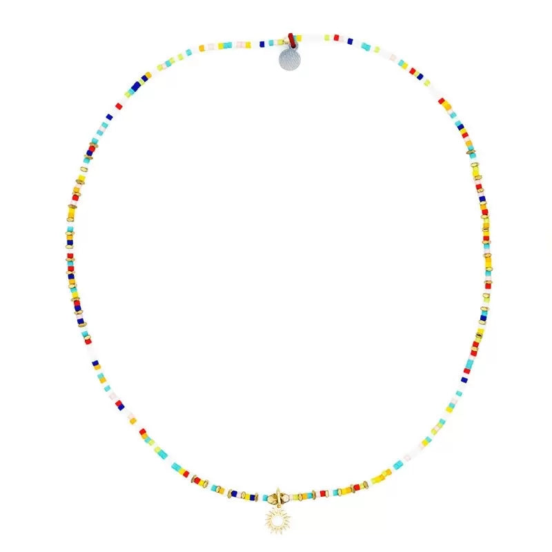 Sun Gold Multicolour Choker Necklace