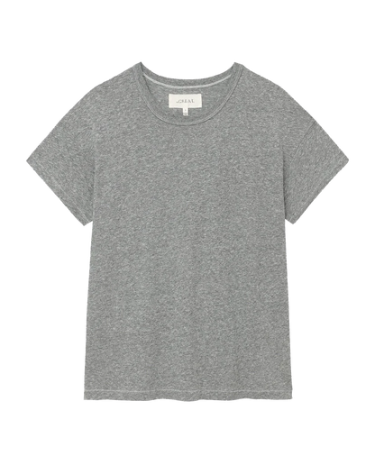 The Boxy Crew Tee Heather Grey