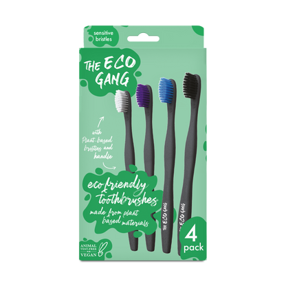 Sensitive Plant-Based Toothbrush - Pack of 4
