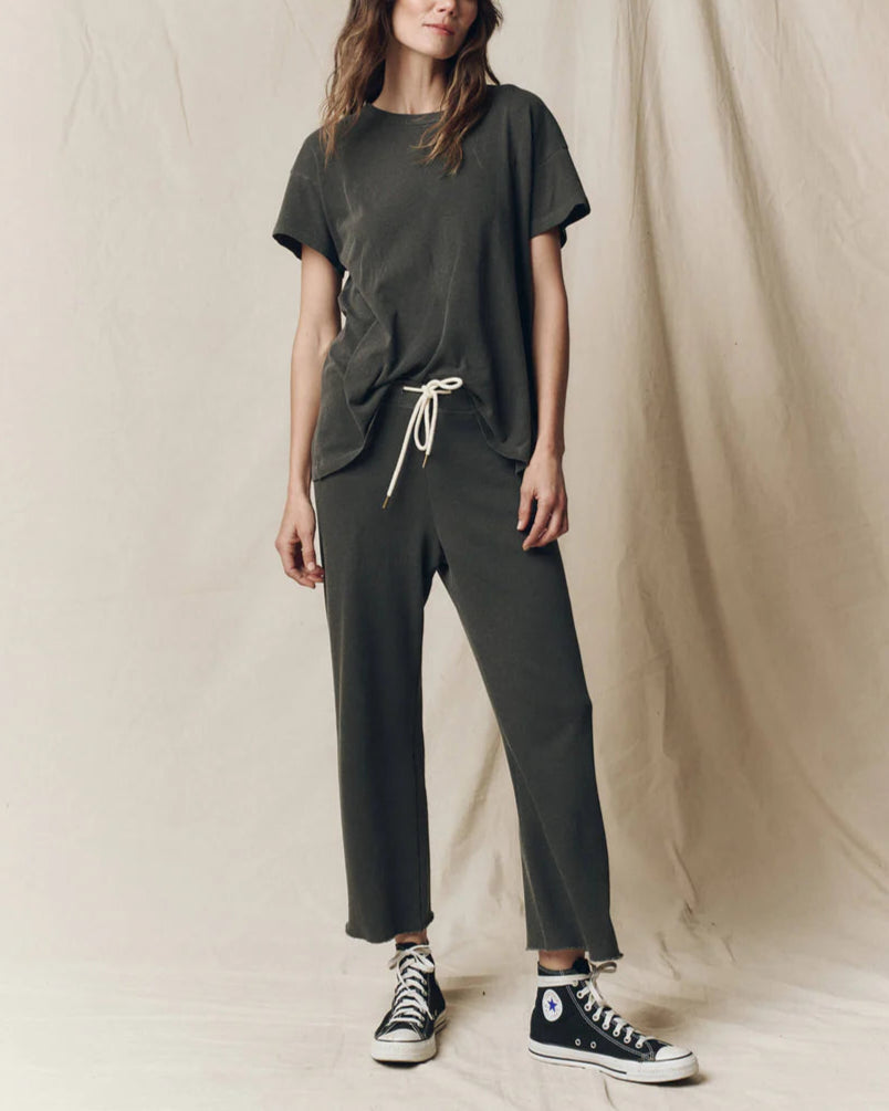 Boxy Crew Washed Black