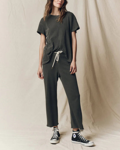 Boxy Crew Washed Black