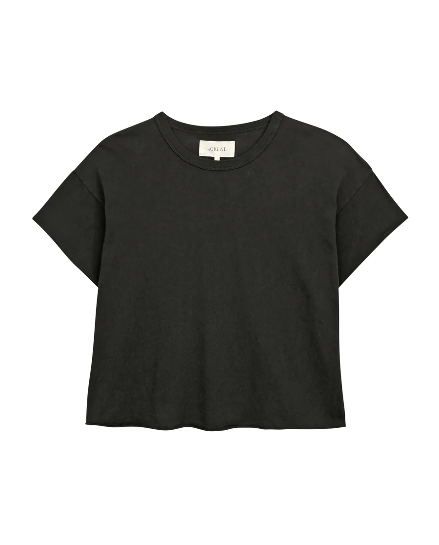 Crop Tee Almost Black