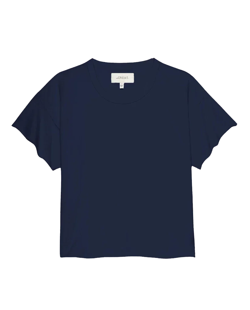 Crop Tee True Navy