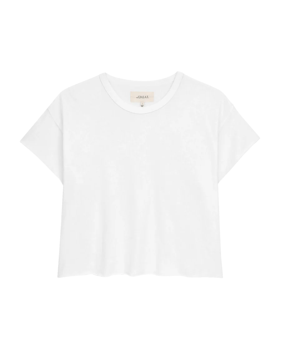 Crop Tee True White
