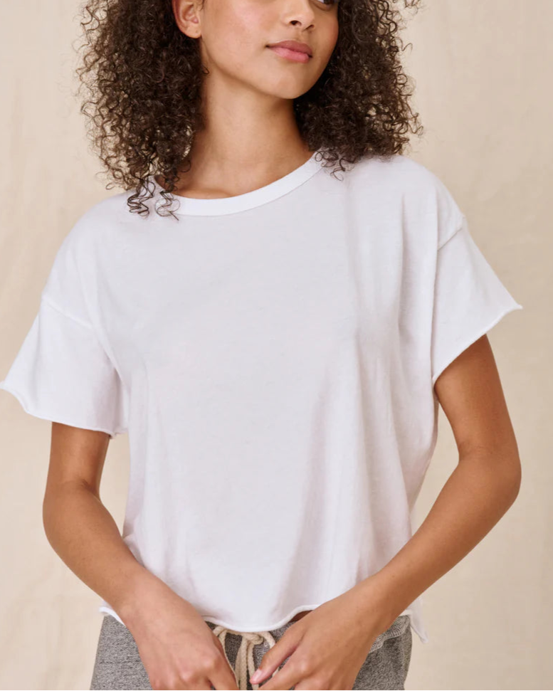 Crop Tee True White