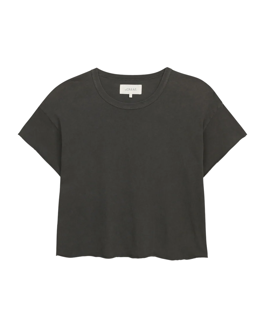 Crop Tee Washed Black