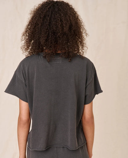 Crop Tee Washed Black