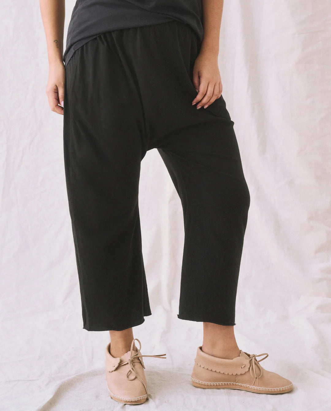 Jersey Crop Almost Black