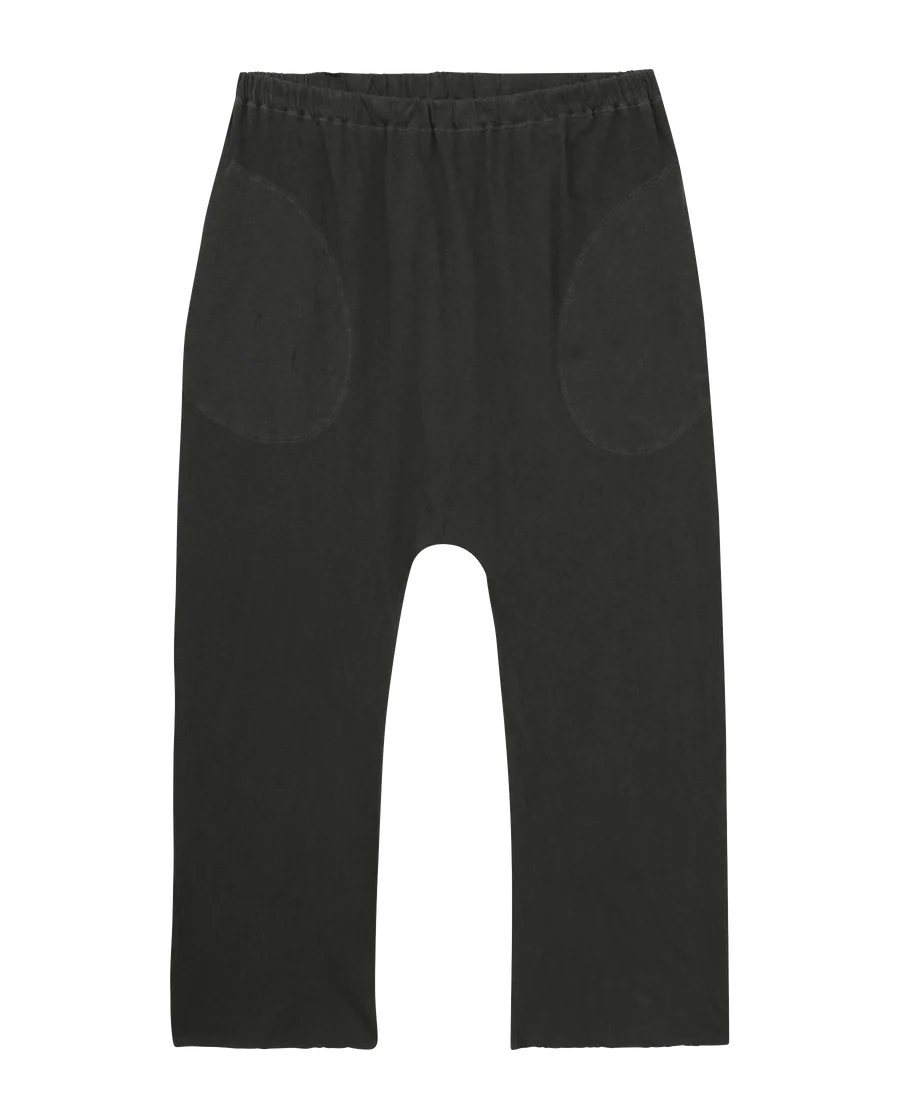Jersey Crop Washed Black