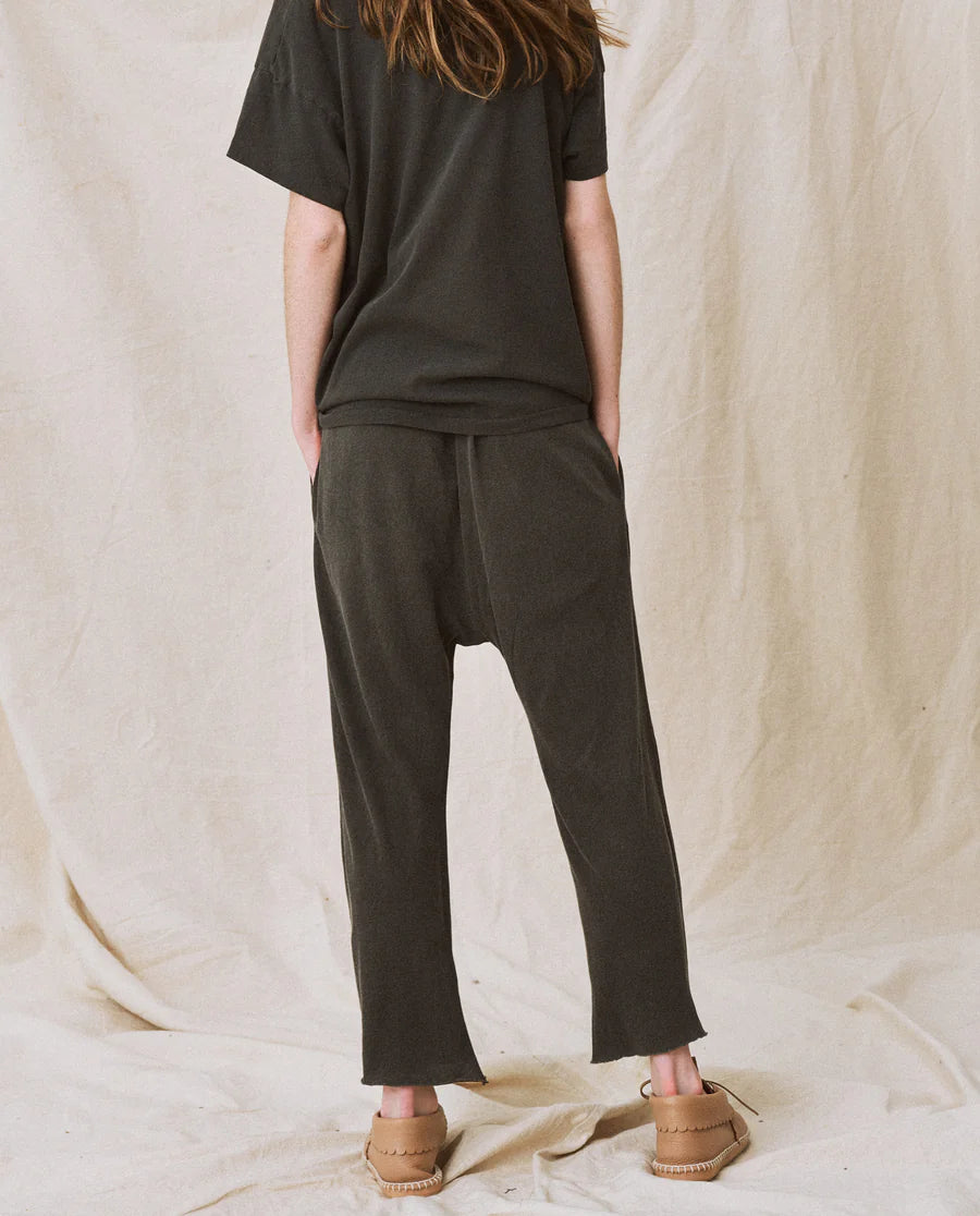 Jersey Crop Washed Black
