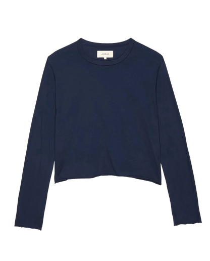Longsleeve Crop Tee True Navy